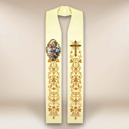 Étole avec l'image de Saint Joseph