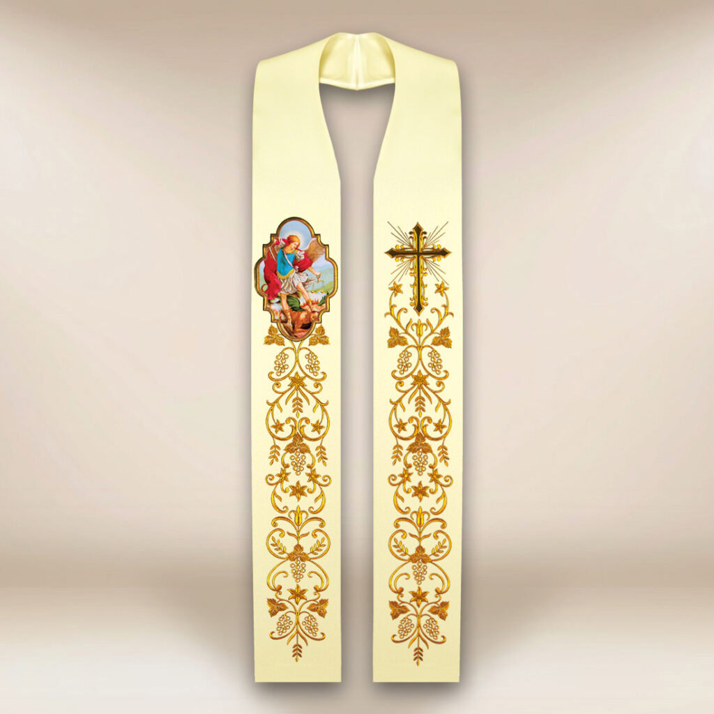 Étole avec l'image de Saint Michel Archange