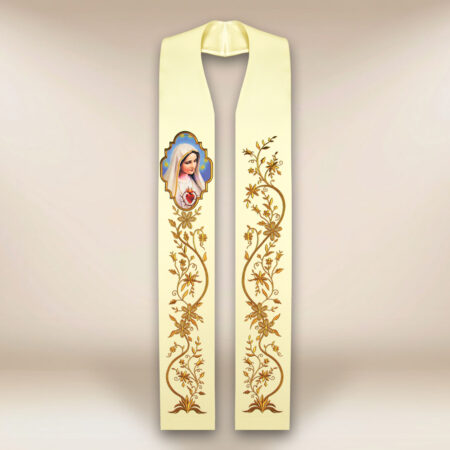 Étole avec l'image Notre-Dame de Fatima