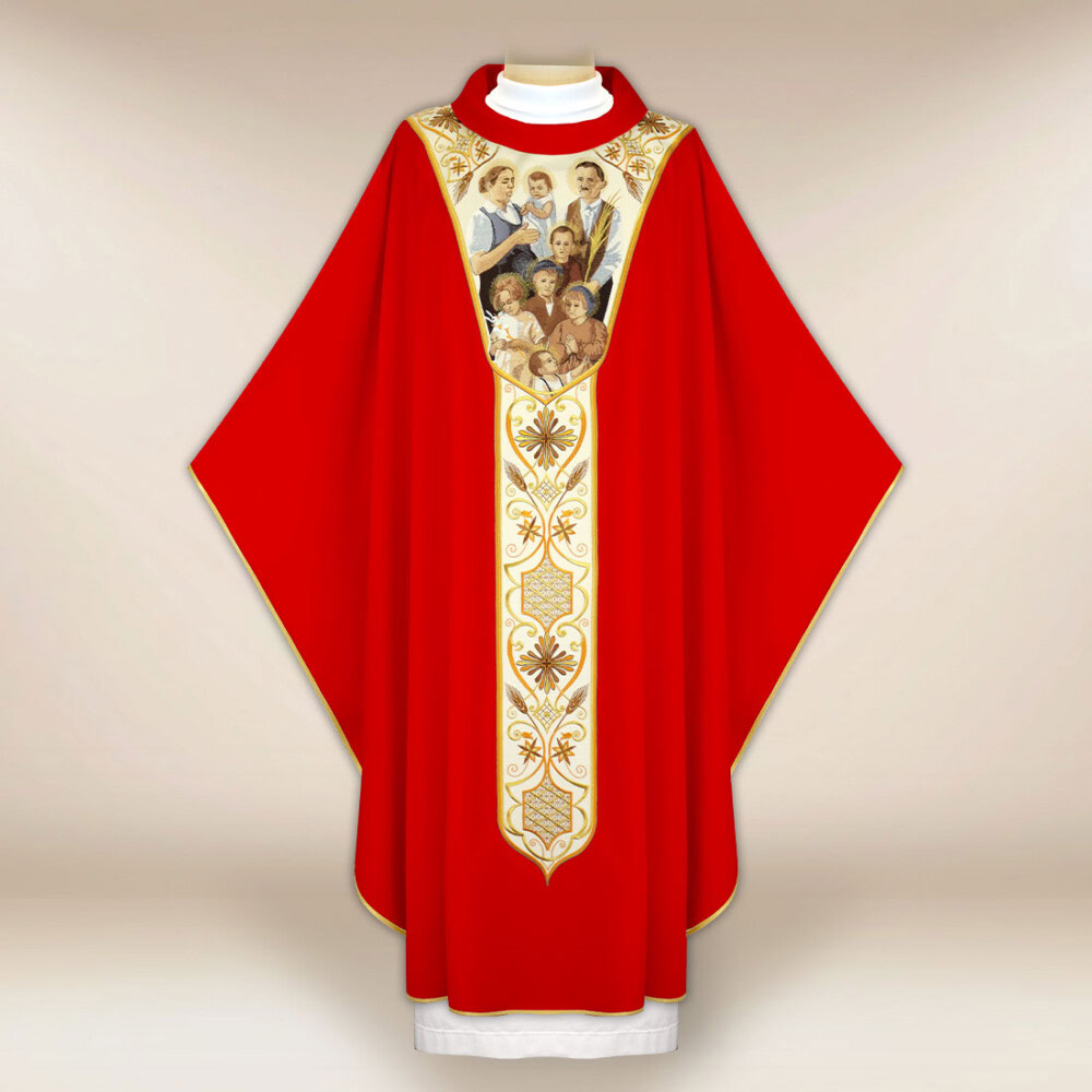 Chasuble liturgique brodée Famille Ulm