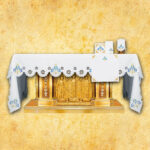 Nappe brodée Maryjny – brodée sur trois côtés 224x115cm