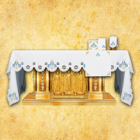 Nappe brodée Maryjny – brodée sur trois côtés 224x115cm