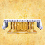 Nappe brodée liturgique Na Post 268x115cm