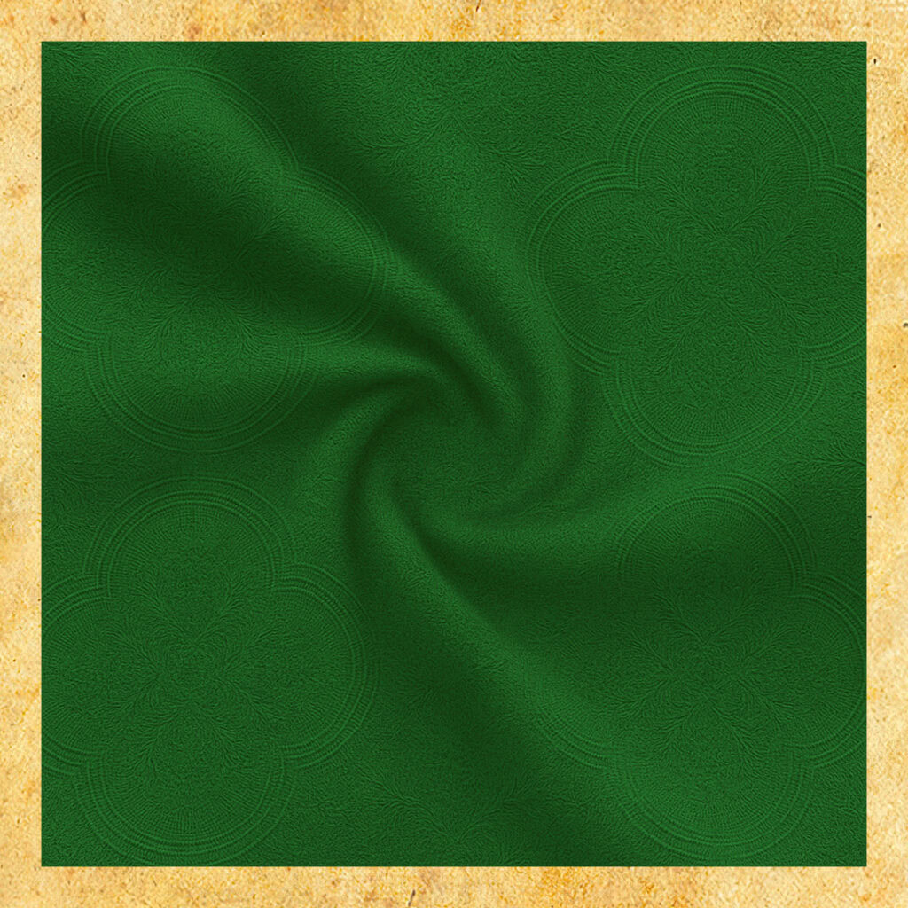 tissu jacquard vert
