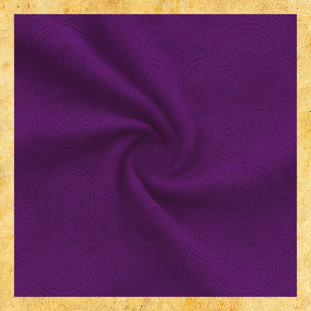 tissu jacquard violet