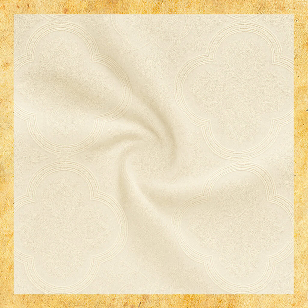 tissu jacquard écru
