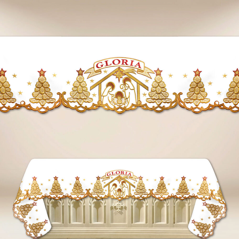 Nappe brodée liturgique