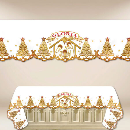Nappe brodée liturgique