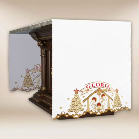 Nappe d’autel brodée gloria