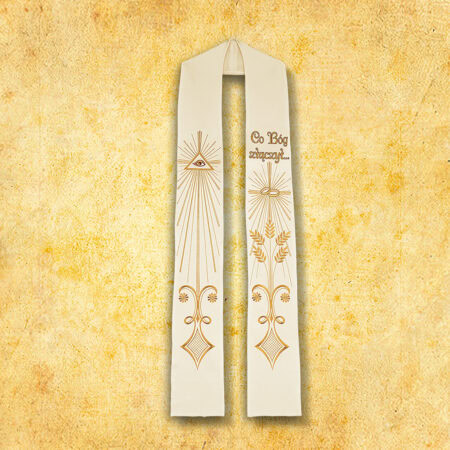 Étole de mariage brodée
