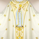 Chasuble brodée Notre-Dame de Fatima