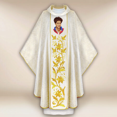 Chasuble brodée Saint Carlo Acutis