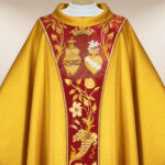 Chasuble liturgique Cœur de Jésus et de Marie