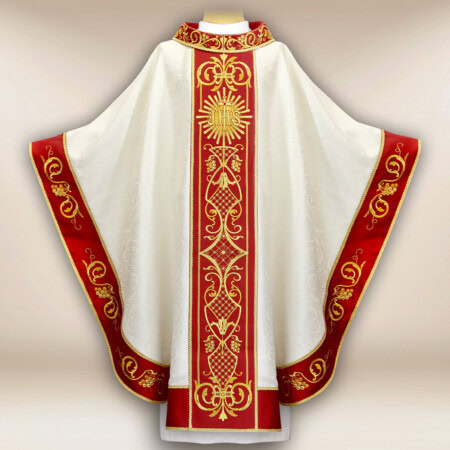 Chasuble liturgique eucharistique brodée