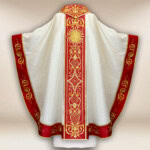 Chasuble liturgique eucharistique brodée