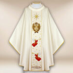 Chasuble brodée de Noël