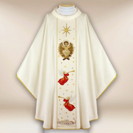 Chasuble brodée de Noël