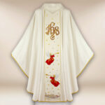 Chasuble brodée de Noël