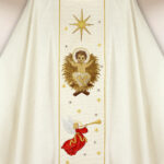 Chasuble brodée de Noël