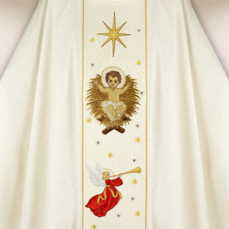 Chasuble brodée de Noël
