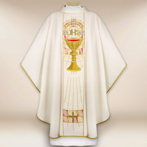 Chasuble brodée <br> « La lumière de l'Eucharistie »