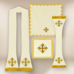 Chasuble brodée romaine Notre-Dame Częstochowska