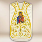 Chasuble brodée romaine Notre-Dame Częstochowska