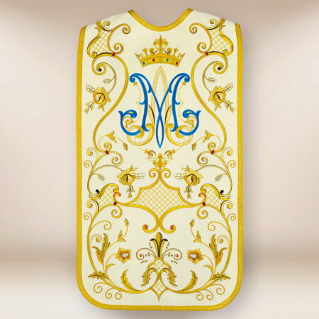 Chasuble brodée romaine Notre-Dame Częstochowska