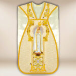 Chasuble brodée romaine Notre-Dame Fatimska
