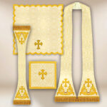 Chasuble brodée romaine Notre-Dame Fatimska