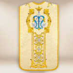 Chasuble brodée romaine Notre-Dame Fatimska
