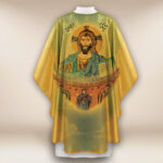 Chasuble dorée avec l'image du Pantocrator de Cefalù