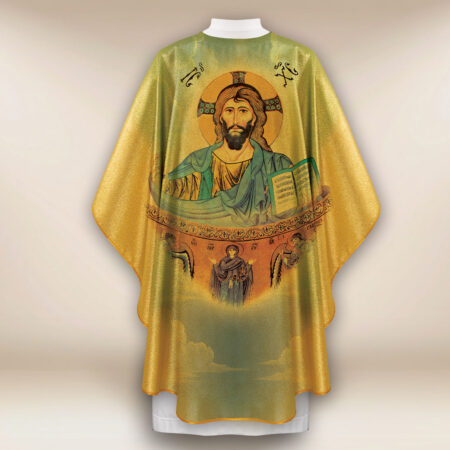 Chasuble dorée avec l'image du Pantocrator de Cefalù
