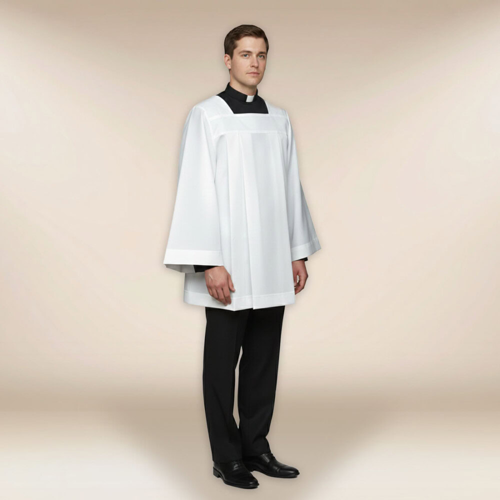 Surplis liturgique uni 164cm