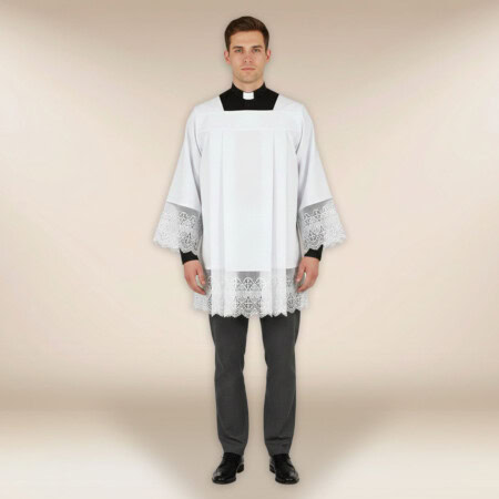 Surplis avec guipure IHS 164cm
