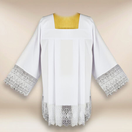 Surplis avec guipure IHS 164cm