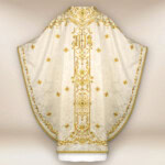 Chasuble liturgique brodée Jésus Miséricordieux