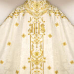 Chasuble liturgique brodée Jésus Miséricordieux