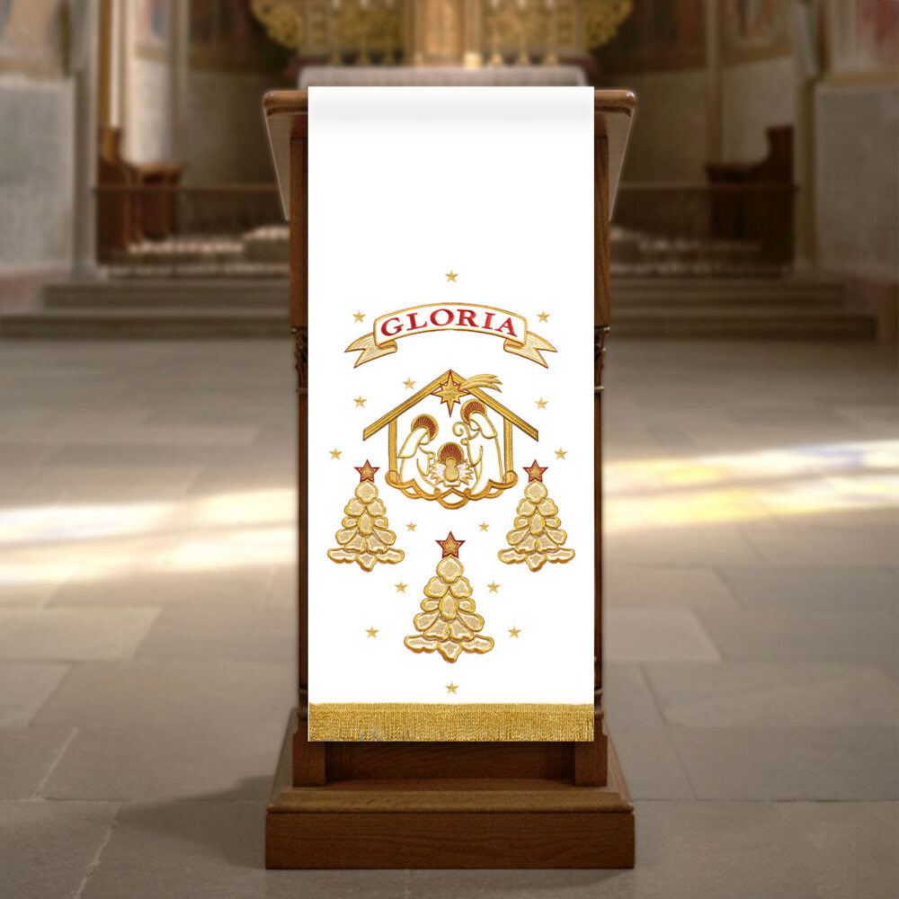 Parement d’ambon brodé gloria Parement d’ambon brodé gloria