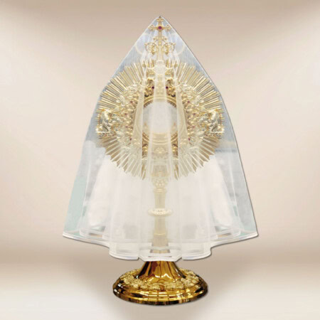 Voile pour monstrance avec bord blanc 80cm