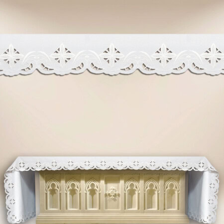 Nappe brodée liturgique
