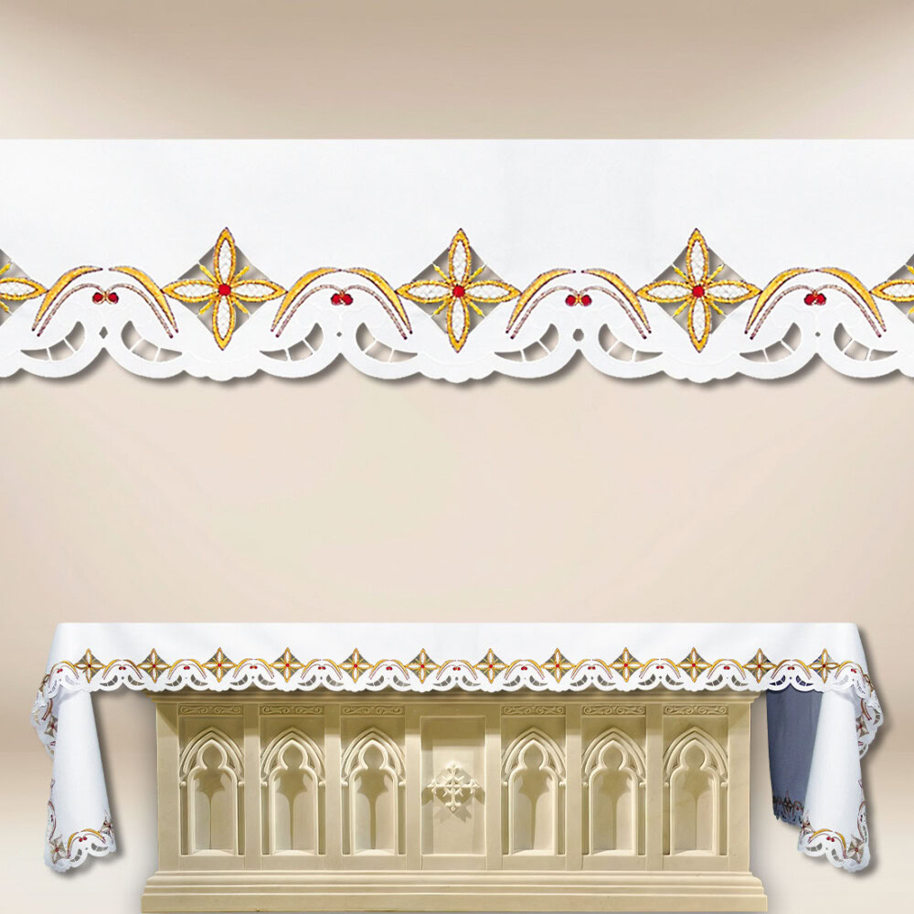 Nappe brodée liturgique