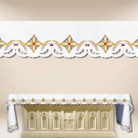 Nappe brodée liturgique