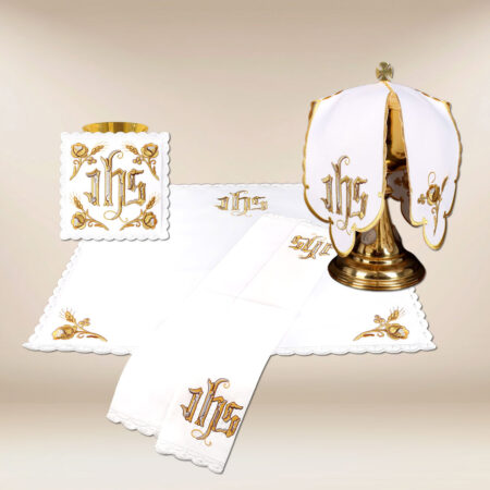 Ensemble de linge de calice IHS