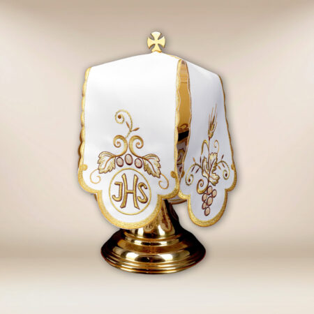 Voile de ciboire avec motif IHS