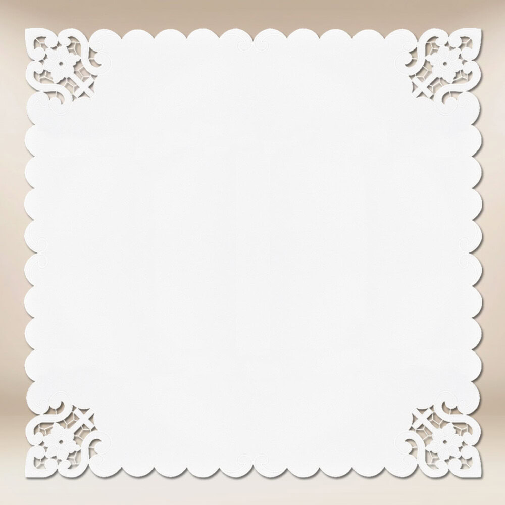 Serviette brodée 95x95cm