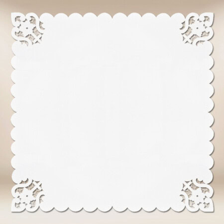 Serviette brodée 95x95cm