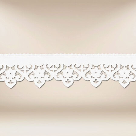 Dentelle brodée liturgique