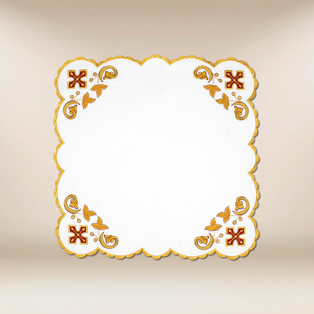 Serviette liturgique brodée 45x45