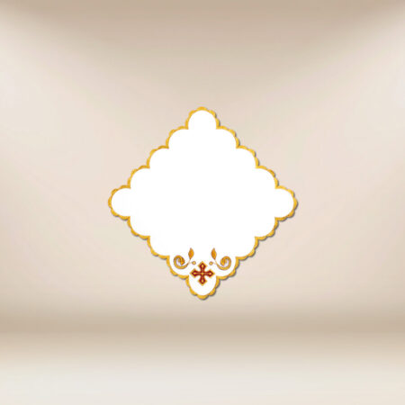 Serviette liturgique brodée 32×32